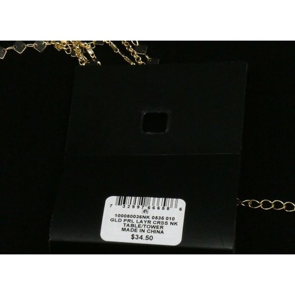 New Thalia Sodi Gold-Tone Pave & Imitation Pearl - Picture 8 of 10